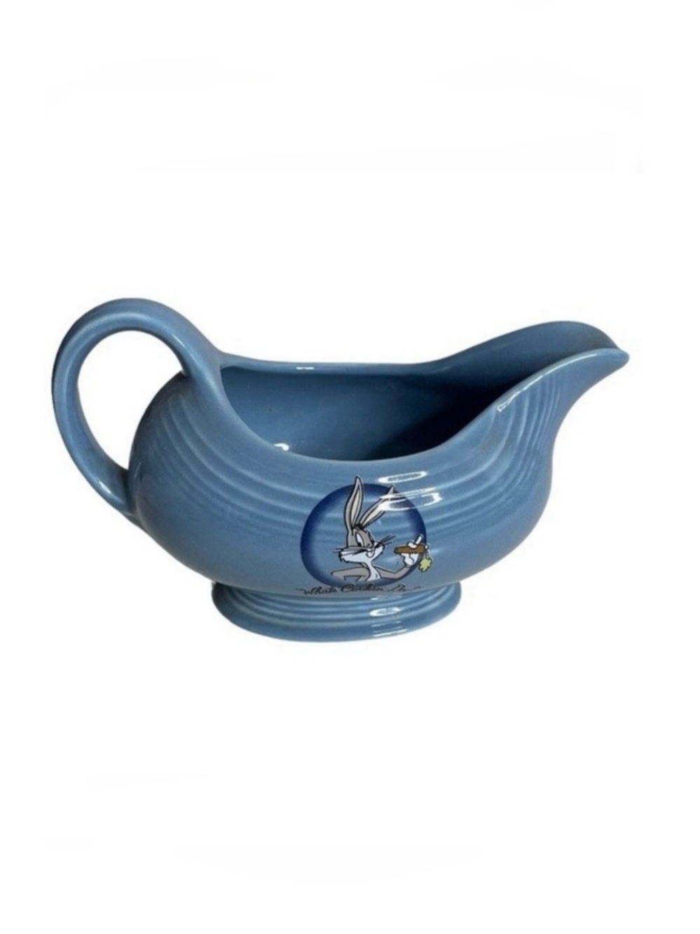 FIESTA Bugs Bunny Blue Gravy Boat Warner Bros Looney Tunes Homer Laughlin China